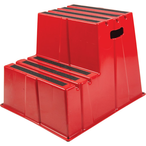 Industrial Step Stool, 2 Steps, 26" x 22-7/16" x 19-11/16" High Absolute Business Supply