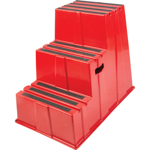 Escabeau industriel, 3 marches, 34-13/16" x 22-7/16" x Hauteur 28-1/2" Absolute Business Supply