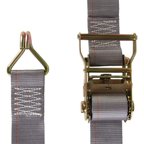 Tendeur d'arrimage utilitaire robuste, Crochet en J, 2" la x 16' lo, Charge d'utilisation 500 lb (227 kg) Absolute Business Supply