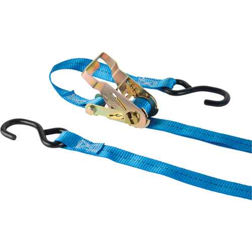 Ratchet Strap, J-Hook, 15' W x 1" L, 500 lbs. (227 kg) Working Load Limit Absolute Business Supply