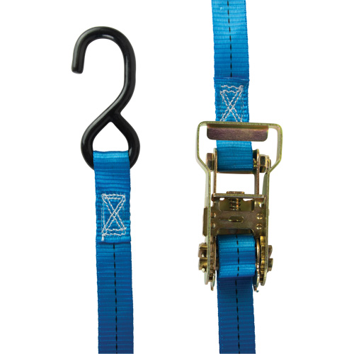 Ratchet Strap, J-Hook, 15' W x 1" L, 500 lbs. (227 kg) Working Load Limit Absolute Business Supply