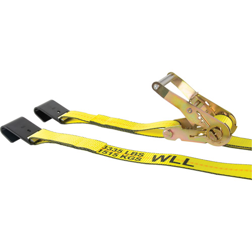 Winch Strap, Flat Hook, 30' W x 2" L, 3335 lbs. (1512 kg) Working Load Limit Absolute Business Supply