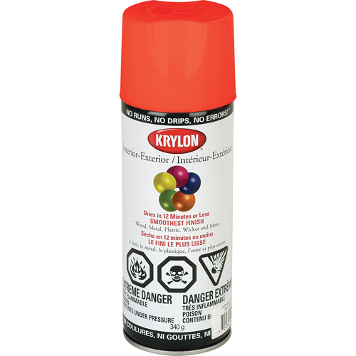 Fluorescent Spray Paint, Fluorescent Yellow/Orange, 11 oz., Aerosol Can Absolute Business Supply