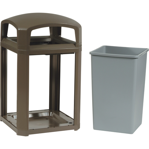 Cadre pour contenant Landmark Series Classique a/enveloppe rigide, Acier galvanis&eacute;, 35 gal. US Absolute Business Supply