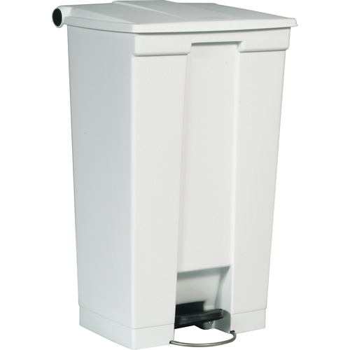 Flat Top Trash Can, Polyethylene, 23 US gal. Capacity Absolute Business Supply