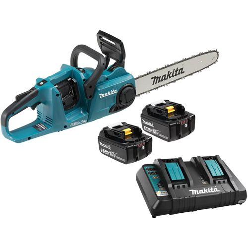 LXT 5.0Ah Brushless Rear Handle Chainsaw Kit, 16", Battery Powered, 36 V Absolute Business Supply