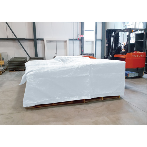 Insulated Tarp, Polyethylene, White, 20' x 12' x 8 mils Absolute Business Supply