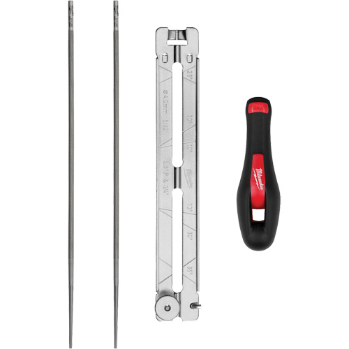 Ensemble pour affûtage de chaîne de scie de 5/32” de 4 morceaux Absolute Business Supply