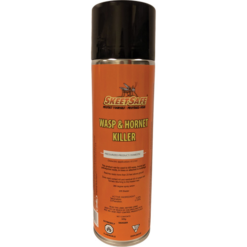 SkeetSafe&reg; Wasp & Hornet Spray, 350 g, Aerosol Can, Solvent Base Absolute Business Supply