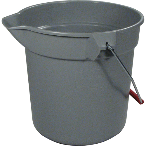 Seau Brute, Capacit&eacute; de 2.5 gal. US (10 pintes), Gris Absolute Business Supply