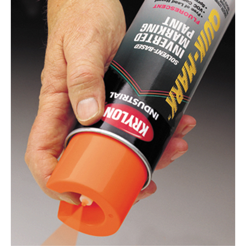 Peinture de marquage industrielle invers&eacute;e &agrave; base de solvant Quik-Mark, 17 oz, Canette a&eacute;rosol Absolute Business Supply