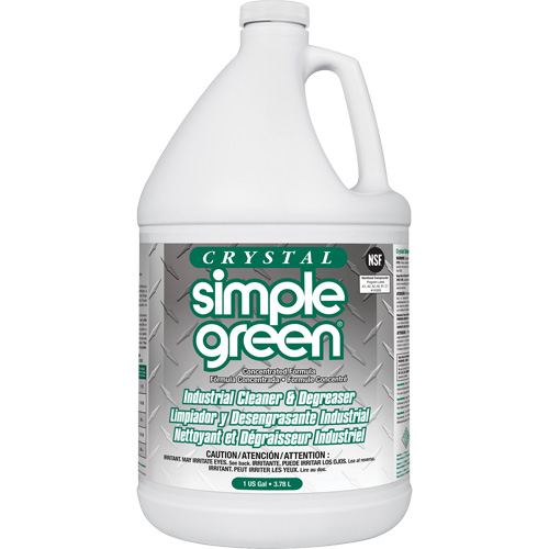 Nettoyant et d&eacute;graissant industriel Crystal Simple Green , 1 gal., Cruche Absolute Business Supply