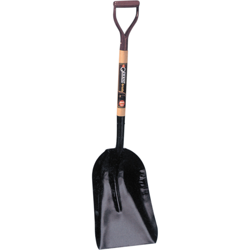 Pelles &agrave; grain & &agrave; charbon, Bois, Lame Acier durci, Manche Prise en D, 27-3/4" Longueur Absolute Business Supply