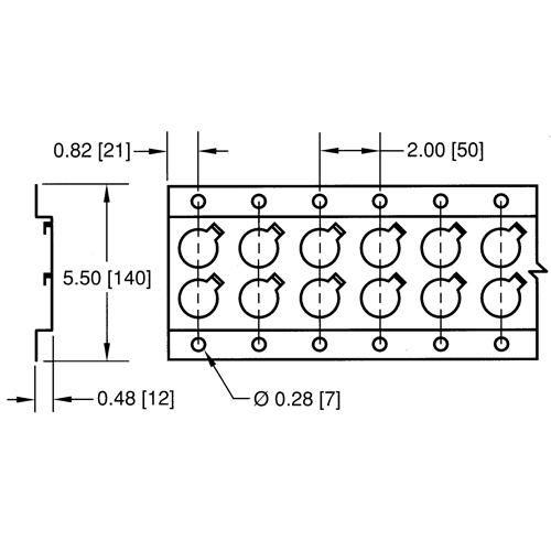 Rails logistiques-Rail horizontal de s&eacute;rie E Absolute Business Supply