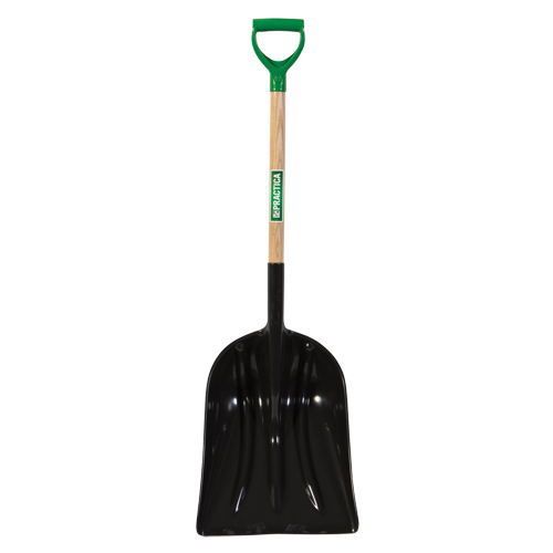 Grain & Coal Scoop Shovel, Wood, Polypropylene Blade, D-Grip Handle, 30-1/4" Length Absolute Business Supply