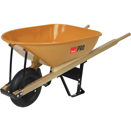 Pro Heavy-Duty Wheelbarrow, 6 cu. ft., Steel Tray Absolute Business Supply
