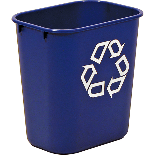 Recycling Container , Deskside, Plastic, 13-5/8 US Qt. Absolute Business Supply