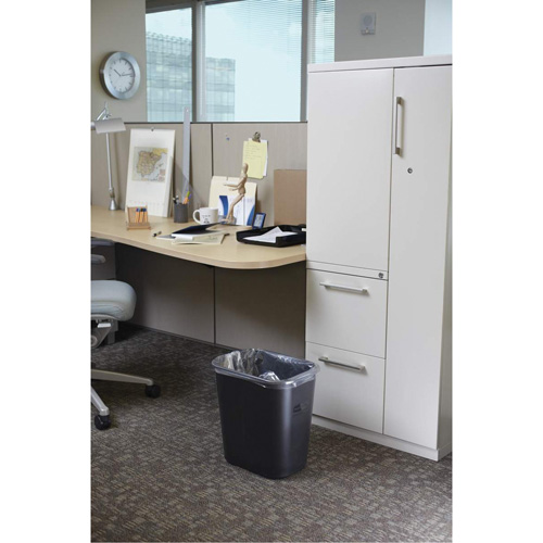 Soft Wastebasket, 28 Quarts, Plastic Absolute Business Supply