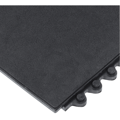 24/Seven&reg; Matting, Rubber, 3' W x 3' L, 5/8" Thick, Black Absolute Business Supply