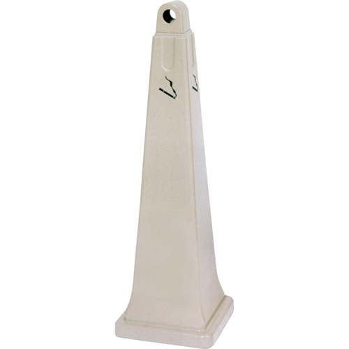 Groundskeeper Cigarette Waste Collectors, Free-Standing, Plastic, 1 US gal. Capacity, 39-3/4" Height Absolute Business Supply