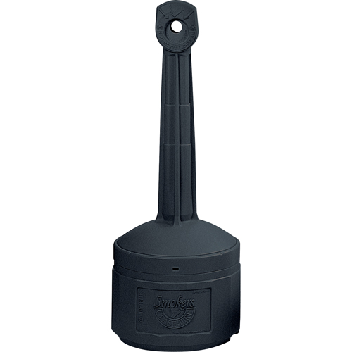 Smokers Cease-Fire&reg; Cigarette Butt Receptacle, Free-Standing, Plastic, 4 US gal. Capacity, 38-1/2" Height Absolute Business Supply
