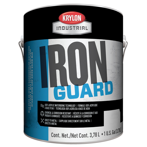 Industrial Iron Guard&reg; Water-Based Enamel, Gallon, Blue Absolute Business Supply