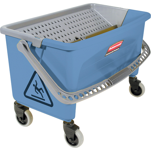 Seau pour vadrouille de finition en microfibres, Capacit&eacute; de 10.75 gal. US (43 pintes), Bleu Absolute Business Supply