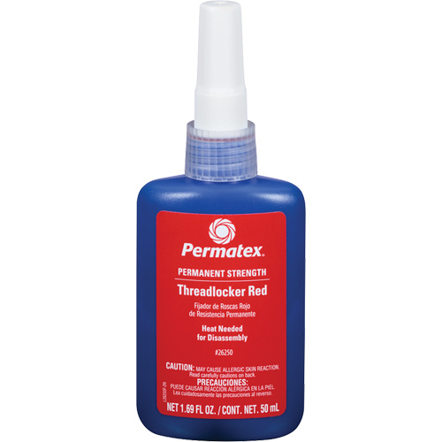 Threadlocker, Red, High, 50 ml, Bottle Absolute Business Supply