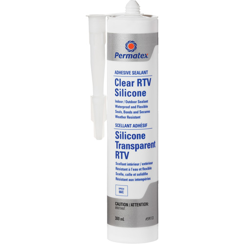 Scellant adh&eacute;sif RTV transparent, 300 ml, Cartouche, Transparent Absolute Business Supply