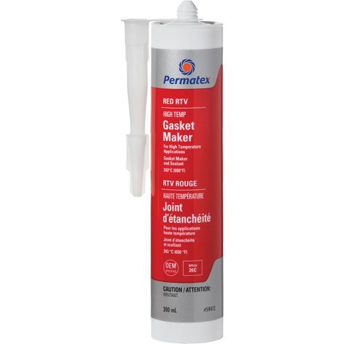 Hi-Temp Red RTV Gasket Maker, 300 ml, Tube, Red Absolute Business Supply