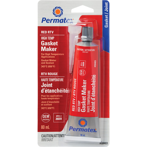 Hi-Temp Red RTV Gasket Maker, Tube, Red Absolute Business Supply