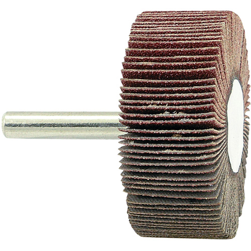 Disque &agrave; lamelles mont&eacute; sur mandrin, Grain 80, 2" x 3/4" x 1/4" Absolute Business Supply