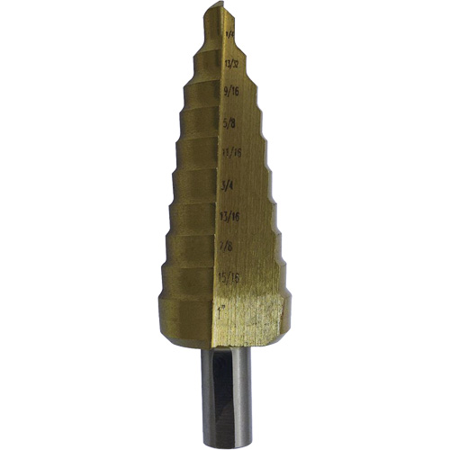 Foret &eacute;tag&eacute; M35 de premi&egrave;re qualit&eacute; JET-KUT Super, 3/16" - 1/2", Incr&eacute;ments de 1/16", Acier rapide Absolute Business Supply