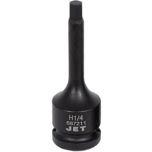 Impact Bit Socket, Hex, 1/4" x 3" L, 1/2" Drive Absolute Business Supply