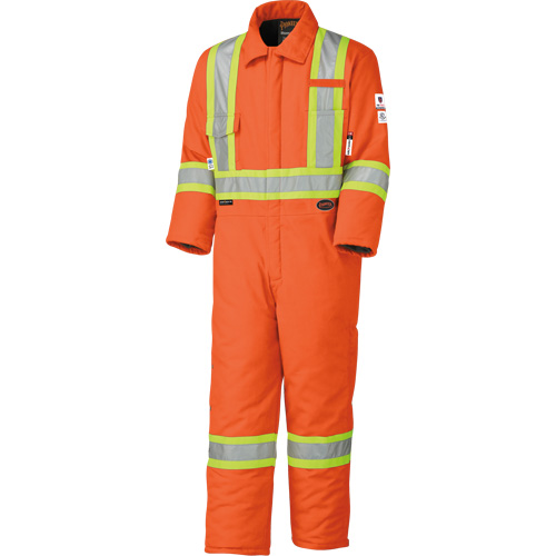5532A High Visibility FR Rated & Arc Rated Safety Coveralls, Size 2X-Large, High Visibility Orange, 58 cal/cm² Absolute Business Supply