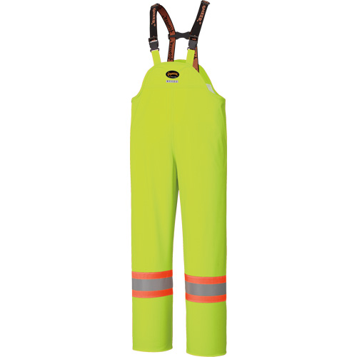 5895 High Visibility Flame Resistant Waterproof Bib Pants, 2X-Large, High Visibility Lime-Yellow Absolute Business Supply