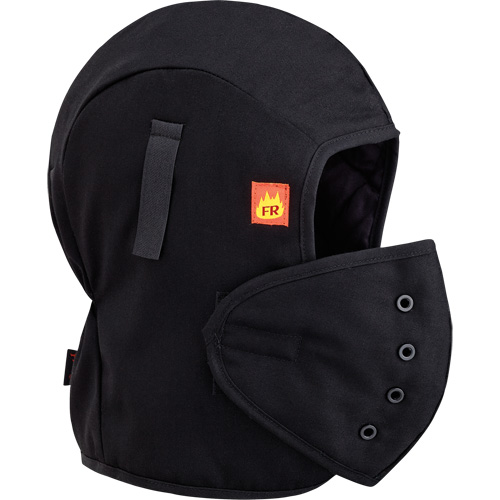566A Flame Resistant Quilted Hardhat Liner, Black, Cotton Absolute Business Supply