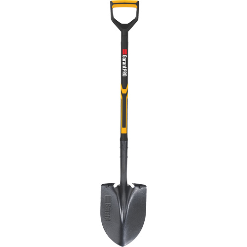 Pelle ronde Pro, Lame Acier durci, Fibre de verre, Manche Prise en D Absolute Business Supply