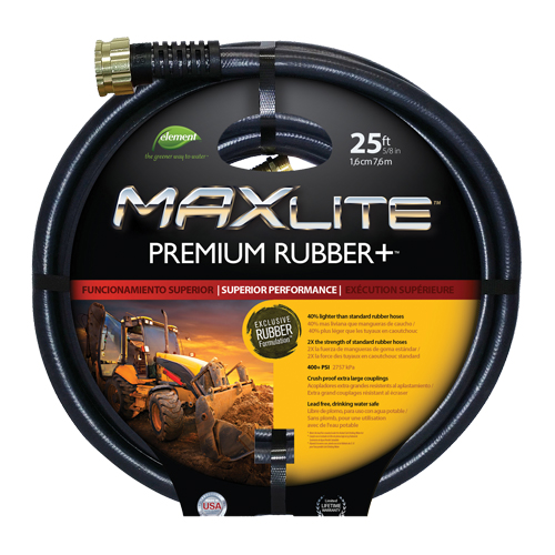 Boyaux pour usage commercial, Caoutchouc, 5/8" dia x 25' Absolute Business Supply
