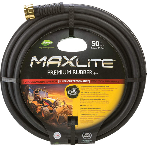 Boyaux pour usage commercial, Caoutchouc, 5/8" dia x 50' Absolute Business Supply