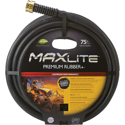 Commercial Duty Hoses, Rubber, 5/8" dia. x 75' Absolute Business Supply