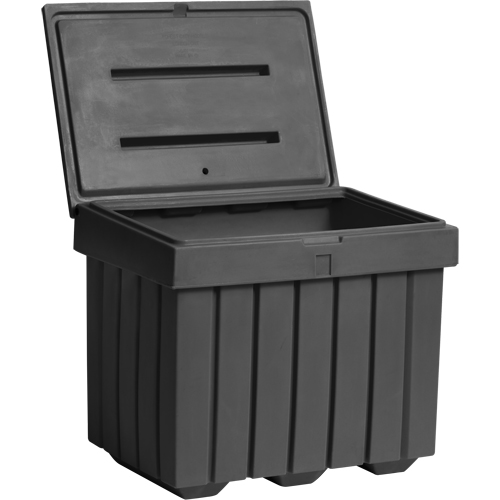 Conteneur d'entreposage &eacute;conomique pour sel/sable, 32" x 23" x 27-1/2", 10 pi³, Gris Absolute Business Supply