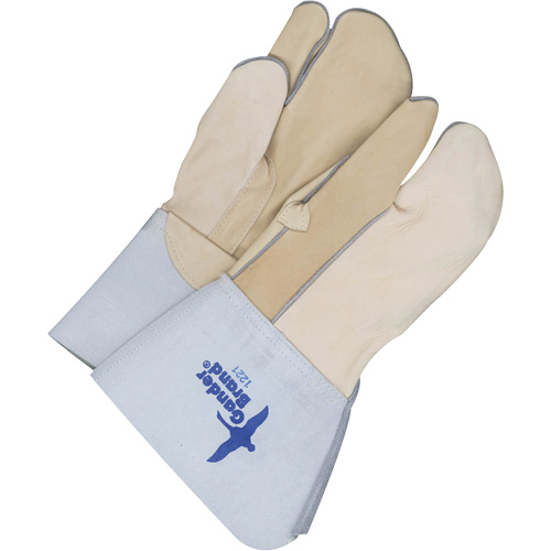 One-Finger Leather Mitts, Grain Cowhide, Size 11 Absolute Business Supply
