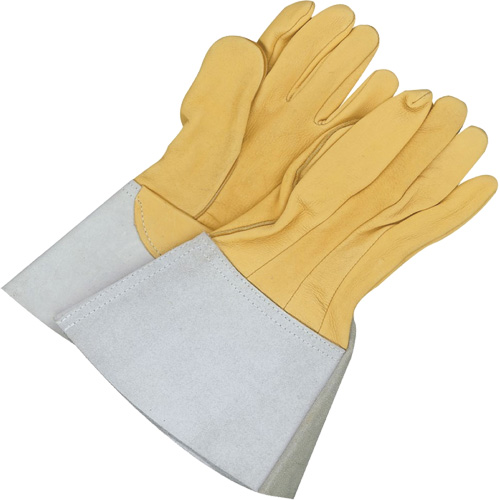 Gander Brand Reverse Grain TIG Welder Gloves, Grain Deerskin, Size 10 Absolute Business Supply