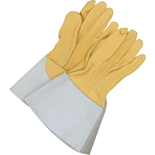 Gander Brand Reverse Grain TIG Welder Gloves, Grain Deerskin, Size 9 Absolute Business Supply