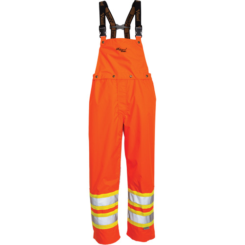 Journeyman&reg; 300D Bib Pants, Polyester, Large, High Visibility Orange Absolute Business Supply