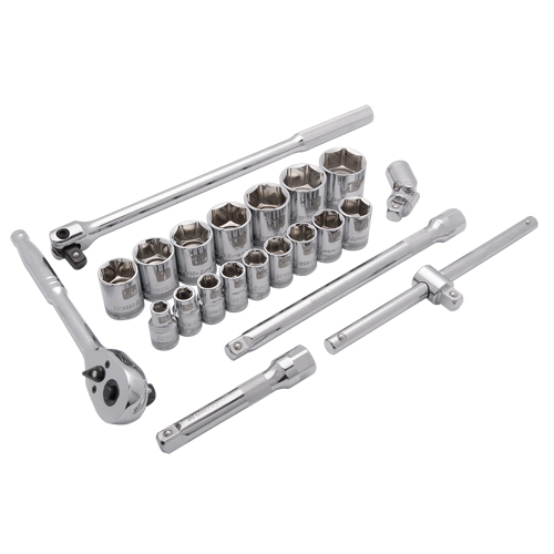 Jeu de douilles SAE, 22 Mcx, Prise de 1/2" Absolute Business Supply