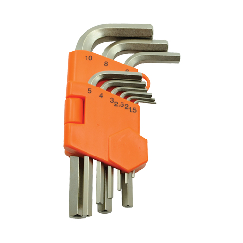 Hex Key Set, 9 Pcs., Metric Absolute Business Supply