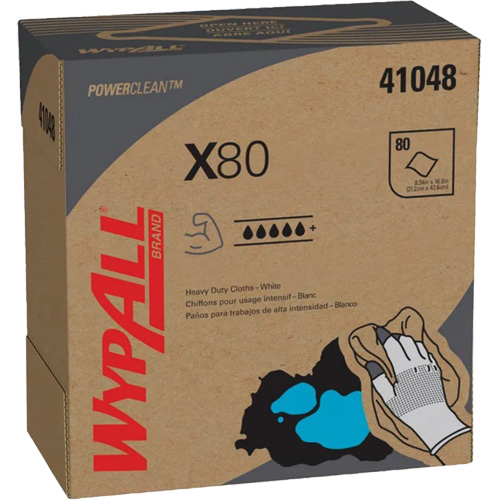 Chiffons &agrave; usage prolong&eacute; X80 WypAll, Robuste, 16-4/5" lo x 9" la Absolute Business Supply
