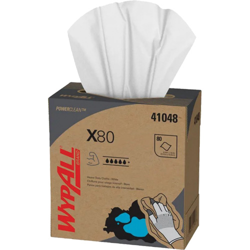 Chiffons &agrave; usage prolong&eacute; X80 WypAll, Robuste, 16-4/5" lo x 9" la Absolute Business Supply